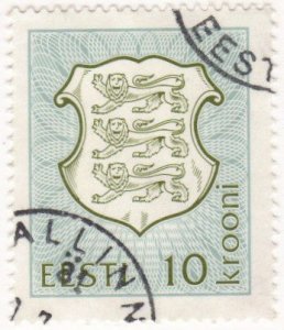 Estonia #222 used, 10kr high value