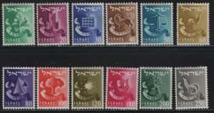 ISRAEL 105-116 MINT HINGED SET