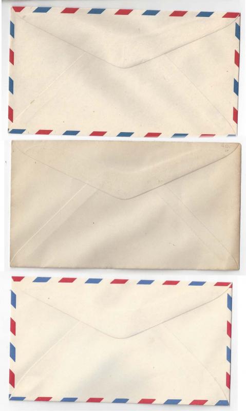 Lot of 3 Stamped Envelopes US Sc# UC17 U525 - UN Sc# UC3