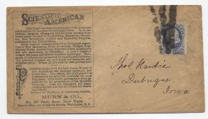 1870s 1ct banknote cover Scientific American Munn & Co. New York [6525.328]