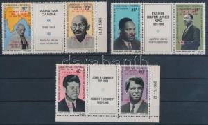 Cameroon stamp (Apollo 11) stripe of 3 with overprint MNH 1969 MNH WS110552