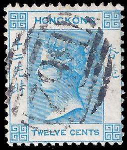 Hong Kong 1863 Sc 15 uvg