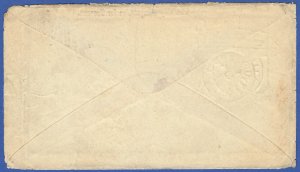 [sto100] 1861 Scott#63 Strip of 3 on Civil War Patriotic Cover