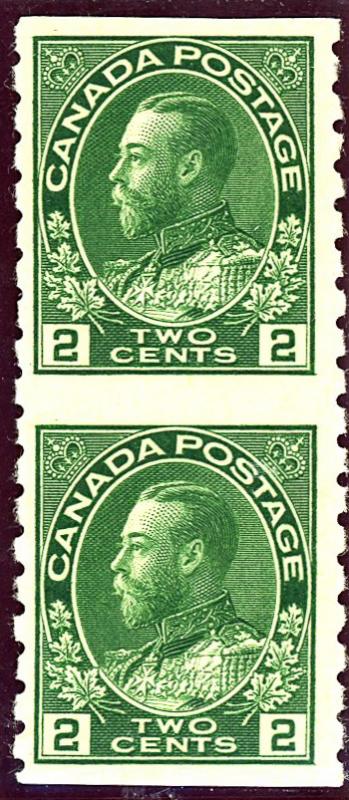 Canada #128a MINT Pair OG NH