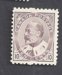 CANADA # 93i MINT NH 10c KEVII DULL LILAC SHADE BS31519