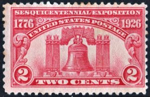 SC#627 2¢ Liberty Bell Issue (1926) Uncancelled/No Gum