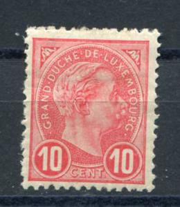 Luxembourg Sc#74 Unused 10c Grand Duke Adolphe (1895)