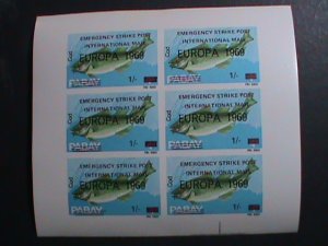 ​PABAY 1969 -EUROPA-EMERGENCY STRIKE POST-INTERNATIONAL MAIL-RARE-IMPERF-MNH