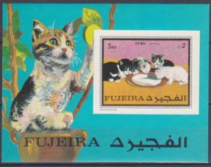 1970 Fujeira 593/B34b Cats 10,00 €