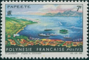 French Polynesia 1964 Sc#213,SG40 7f Landscape Papeete MNH