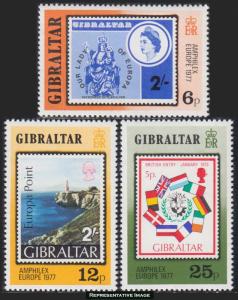 Gibraltar Scott 356-358 Mint never hinged.