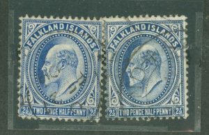 Falkland Islands #25/25a Used