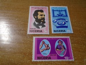 Nigeria  #  334-36  MNH