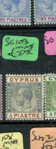 CYPRUS (P2512B) KGV  1/4  PI   SG 103    MNH