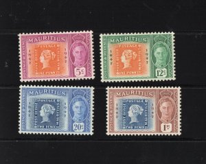 Mauritius 1948 SG266-9 - unmounted mint set of 4