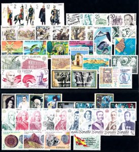 Spain 1978 Complete Year Set  MNH