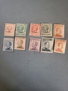 Stamps Aegean Islands-Lero 1-10 hinged