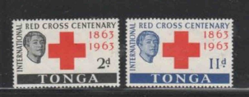 TONGA #134-135 1963 INT'L RED CROSS MINT VF NH O.G