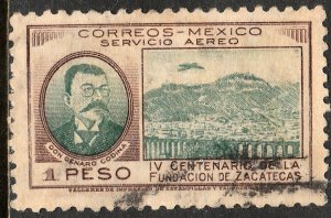 MEXICO C164, $1P 400th Anniversary of Zacatecas. Used. VF. (883)