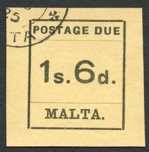 Malta SGD10 1/6 Black/buff CDS used Cat 75 pounds