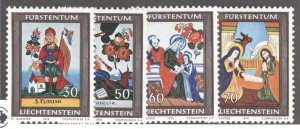 Liechtenstein, Sc #560-63, MH, set
