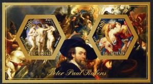 Chad 2014 Peter Paul Rubens #1 imperf sheetlet containing...