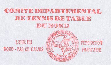 Meter cover France 2003 Table tennis commission