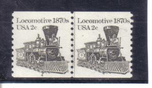  1897A - .02 Locomotive line pair pl#4 mnh vf.