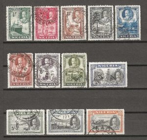 NIGERIA 1936 SG 34/45 USED £450