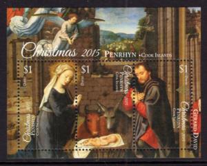 Penrhyn 554 Christmas Souvenir Sheet MNH VF