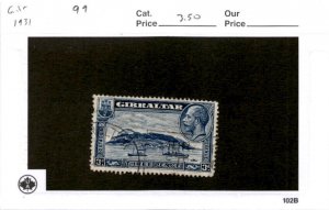 Gibraltar, Postage Stamp, #99 Used, 1933 (AC)