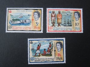 Fiji 1966 Sc 221-223 set MNH