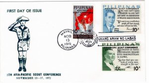 Philippines 1972 Sc 1160-2 FDC-7