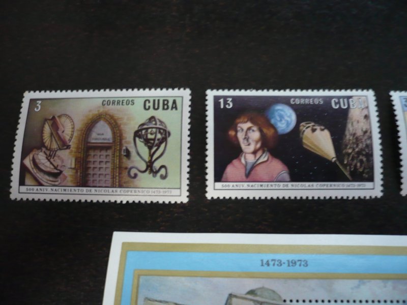 Stamps - Cuba - Scott# 1799-1802 - Mint Hinged Set of 3 Stamps + Souvenir Sheet