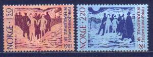 Norway #790-1 MNH Complete Set