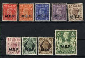 Great Britain Offices Abroad in Africa  #1-9   Mint NH VF VF 1942-43 PD