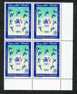 1984 - Morocco - Olympic Games - Los Angeles, USA -Block - Complete set 1v.MNH** 