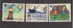 FAROE ISLANDS SC# 45-7 F-VF MNH 1979