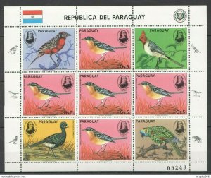 1985 Paraguay Fauna Birds Audubon Michel 29 Euro 1Kb ** Ec153