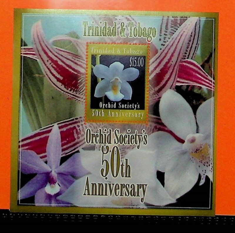 TRINIDAD & TOBAGO Sc 791 NH SOUVENIR SHEET OF 2006 - FLOWERS - ORCHIDS - (DF25)