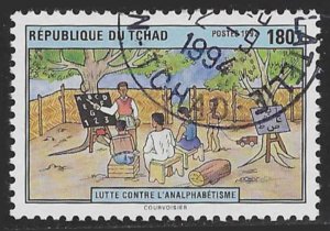 Chad #613 (1992), used single, cat. $0.60