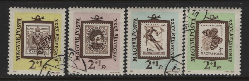 Hungary B225-B228, Used, Singles, 1962 35th Stamp day and 10th anniv. of Mabeosz