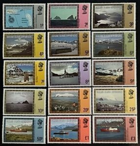 Falkland Islands Dependencies Scott#1L38-1L52 Unused VF NH Set of 15 Cat. $14.00