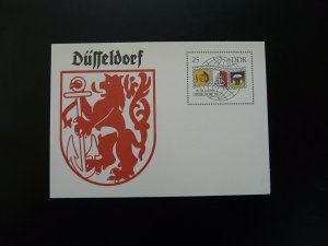 Dusseldorf international stamp fair postal stationery card East Germany DDR 1990