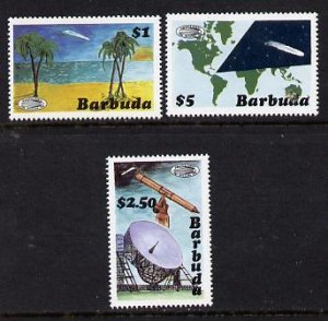 BARBUDA - 1986 - Halley's Comet - Perf 3v Set - Mint Never Hinged