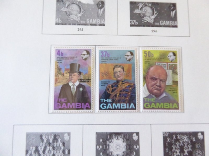 Gambia 1869-1985 Stamp Collection on Scott Specialty Stamp Album Pages