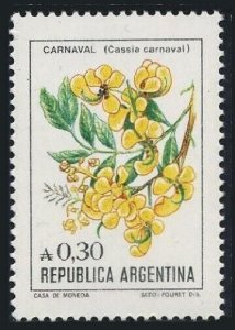 Argentina 1522 block/4, MNH. Michel 1755. Cassia carnaval. 1985.