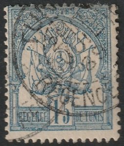 Tunisia 1888 Sc 4 used Tunis cancel