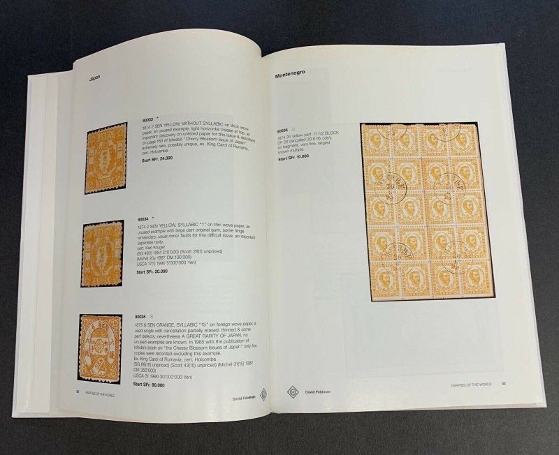 Rarities of the World 1991, David Feldman, Geneva, Nov. 29, 1991, Hardbound