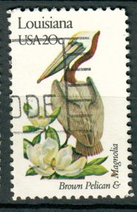 1970 Louisiana Birds and Flowers used single - perf 10.5 x 11
